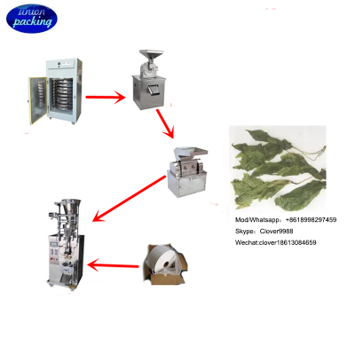 full automatic pure new dried organic ginseng leaves for tea processing production line